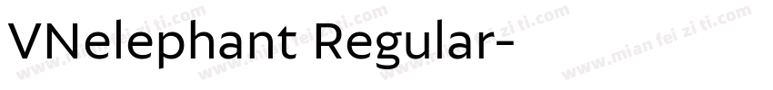 VNelephant Regular字体转换